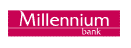 Obraz przedstawiający logo banku Millennium.